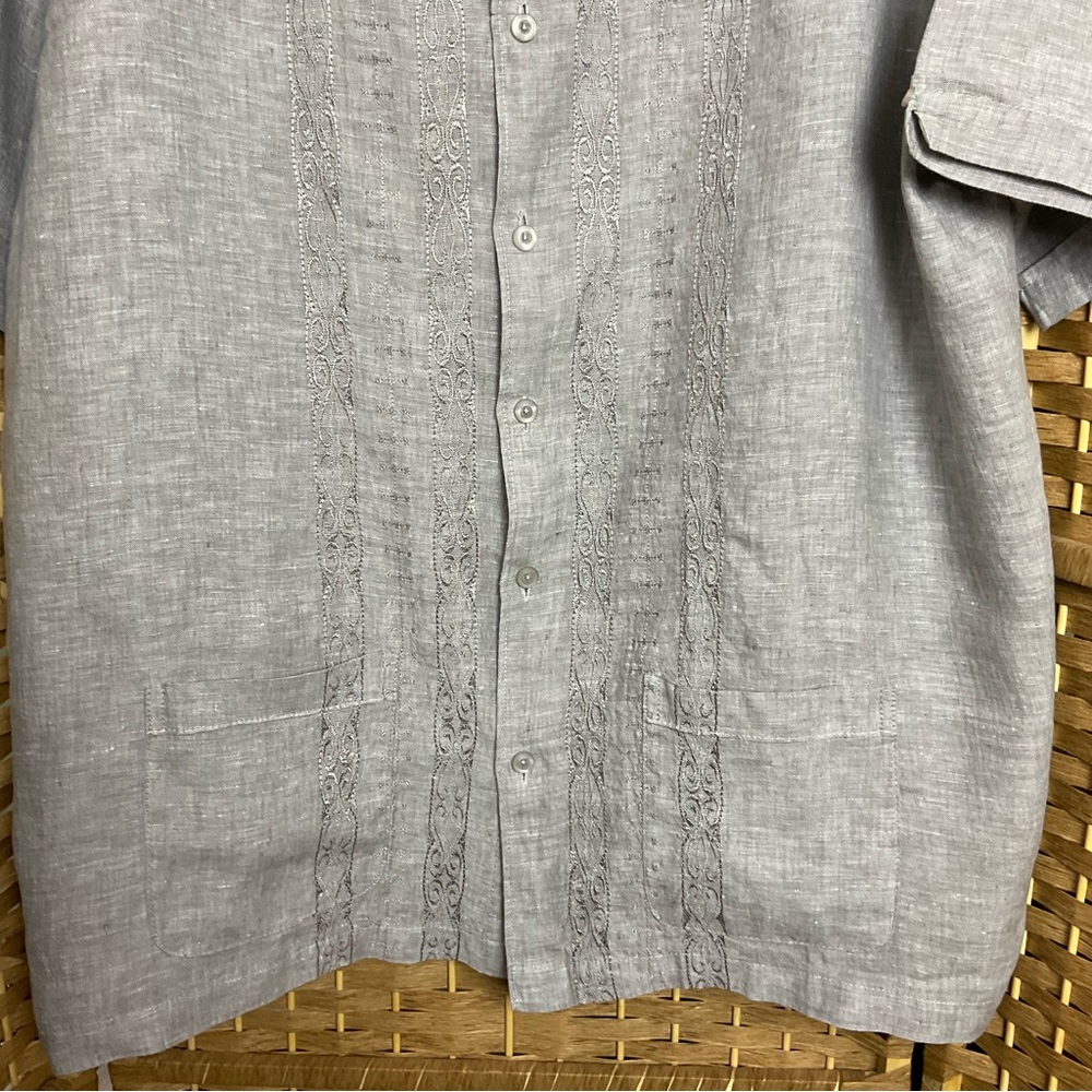 Cubavera Men’s Shirt Size XXL Linen - Picture 3 of 7